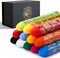 Oil Pastels, 12 Vibrant Colors Extra Large Oil Pastels Set A, Creamy texture Easy to Blend HAIYA Oil Pastels for Artists, Great for Filling in Large Areas